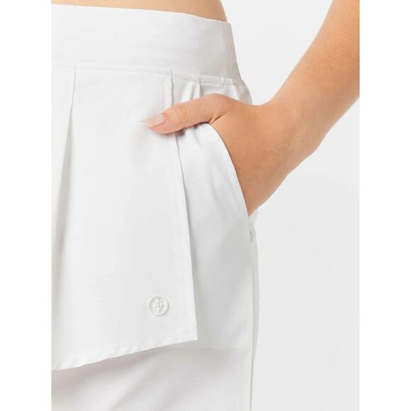 Jofit Cascade White Pleated Ruffle Front UPF50+ Short Skort - Large - Picture 5 of 14